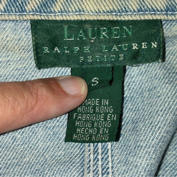 Lauren Ralph Lauren Petite Denim Chore Barn Jacket Small Vintage 80’s 90’s - Picture 11 of 12